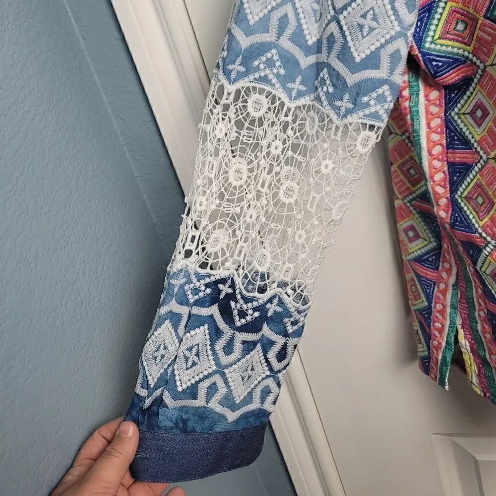 JOHN + MARK Multi Pattern Button Down - Picture 2 of 16